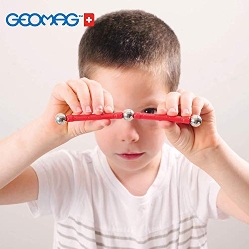 Geomag Color, Juego de Bloques de Construcción Magnéticos para Niños, Juguete Magnético, Colección Verde de Plástico 100% Reciclado, 60 piezas (272)