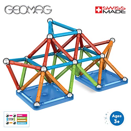 Geomag- Confetti Construcciones magnéticas y juegos educativos, Multicolor, 88 piezas (353) , color/modelo surtido