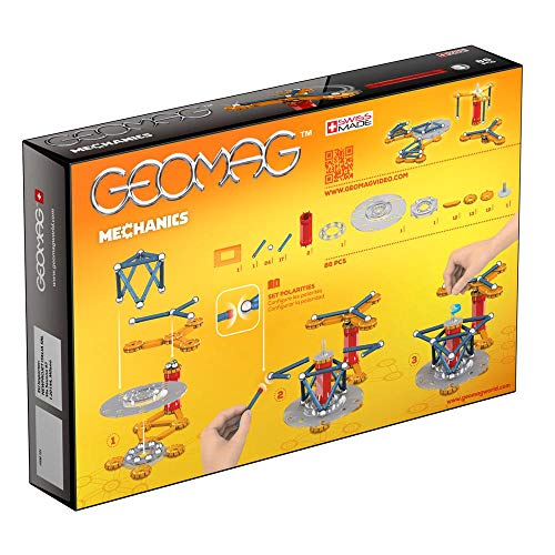 Geomag Mechanics Juego de construcción de 86 piezas (721), Multicolor