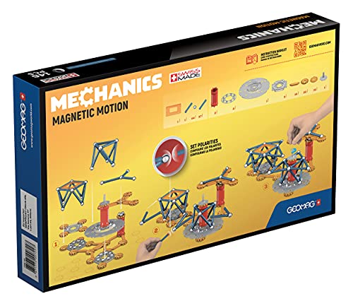 Geomag- Mechanics Motion 762 Juego de construcción magnético de 146 Piezas, Multicolor