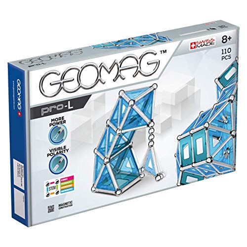 Geomag Pro-L Construcciones magnéticas y juegos educativos, 110 Piezas (24), Multicolor