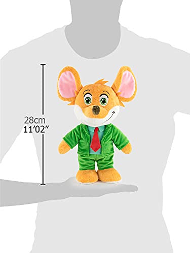 Geronimo Stilton -Peluches de Geronimo Stilton y Tea Stilton - Calidad Super Soft (28cm, Geronimo Stilton)