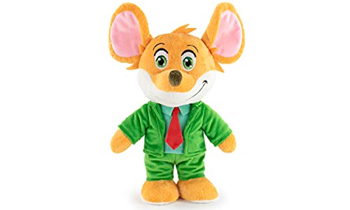 Geronimo Stilton -Peluches de Geronimo Stilton y Tea Stilton - Calidad Super Soft (28cm, Geronimo Stilton)