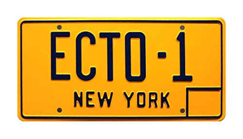 Ghostbusters | ECTO-1 | Metal Stamped License Plate