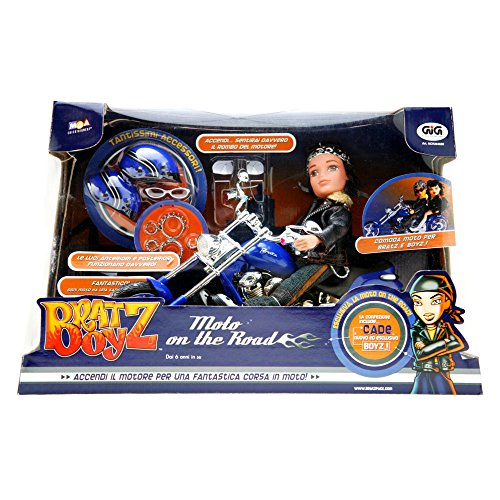 Giochi Preziosi Bratz - Muñeca Figure Cade con Motorcycle H.D. Juguete para niña con líneas, Personaje Multicolor, 8027638264620