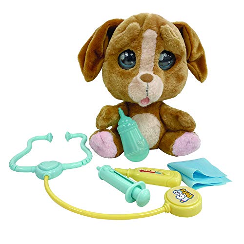 Giochi Preziosi - Emotion Pets Cry Pets Veterinario Set Deluxe Peluche Interactivo, 22 cm, MTC01000