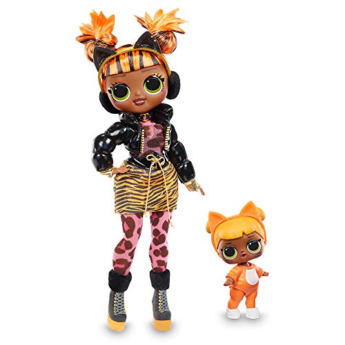 Giochi Preziosi- L.O.L Surprise OMG Winter Chill: Missy Meow y Baby Cat Muñeca y Miniatura, Multicolor (LLUE4000)