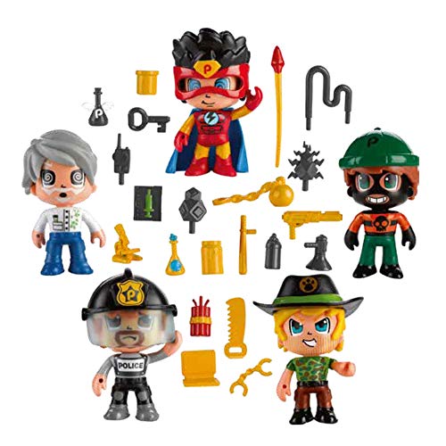 Giochi Preziosi Pinypon Action Figures Multipack 5 figuras con funciones Mix&Match y accesorios , color/modelo surtido