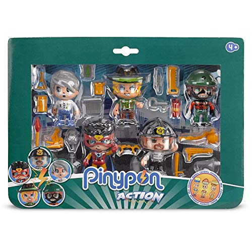 Giochi Preziosi Pinypon Action Figures Multipack 5 figuras con funciones Mix&Match y accesorios , color/modelo surtido