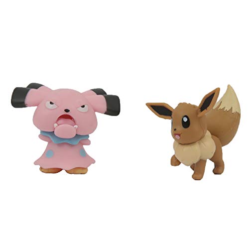 Giochi Preziosi Pokémon - Personajes, Eevee and Snubbull, 5 x 7 cm