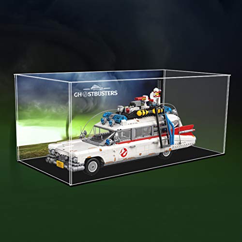 Giplar Vitrina de Acrílico Compatible con Lego 10274 Ghostbusters Ecto-1, Vitrina A Prueba De Polvo Caja de Exhibición (Juego de Modelo No Incluido)