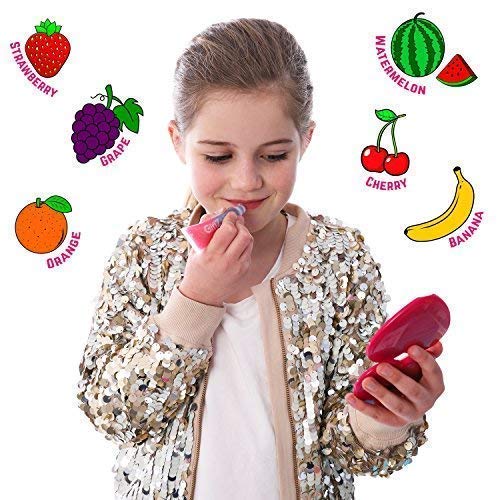 GirlZone Regalos para Niñas - Brillo De Labios para Niñas - 6 Sabores Deliciosos y Afrutados - Maquillaje Niñas - Lipgloss Ideal Cumpleaños - Regalo Niña 3 a 12 Años