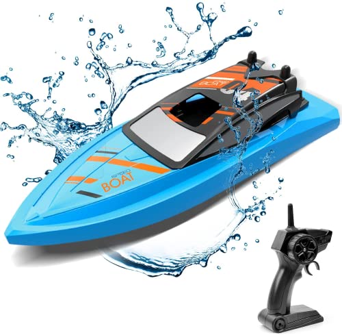 Gizmovine Barco Teledirigido para Piscinas y Lagos , RC Barco de Alta Velocidad de 2.4GHz , Juguetes del Barco Que Compiten con de la Aventura para Los Muchachos y Las Muchachas