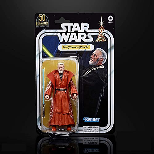 GKLHC (OBI-WAN Star Wars The Black Series Ben Kenobi 50th Anniversary Original Trilogy Figura de acción Coleccionable Modelo móvil Lucasfilm a Escala de 6 Pulgadas