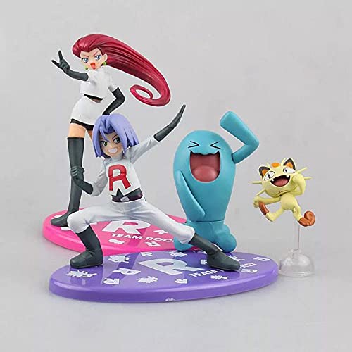 GKLHC Pokemon Musashi Sure Enough Kojiro Meow Meow Figura de Anime Figuras de Anime Baratas Figura de Charmander Estatuilla de Juguete Coleccionables Decoraciones Manualidades Regalos