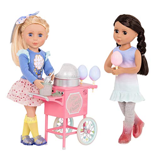 Glitter Girls by Battat – Cotton Candy Machine on Wheels for 14-inch Dolls - Toys, Clothes and Accessories for Girls 3-Year-Old and Up