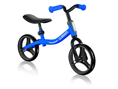 Globber Go Bike Draisena, Unisexo, Bleu foncé, Réglable en Hauteur