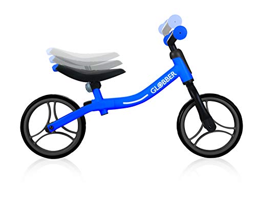 Globber Go Bike Draisena, Unisexo, Bleu foncé, Réglable en Hauteur