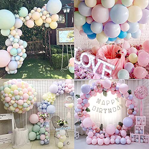 Globo Garland Arch Kit Decoraciones de cumpleaños en colores pastel Globos Macaron Globo de látex para cumpleaños Fiesta de bodas Baby Suministros para fiestas de Navidad 10 pulgadas Globo pastel