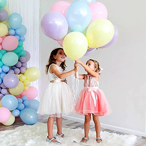 Globo Garland Arch Kit Decoraciones de cumpleaños en colores pastel Globos Macaron Globo de látex para cumpleaños Fiesta de bodas Baby Suministros para fiestas de Navidad 10 pulgadas Globo pastel