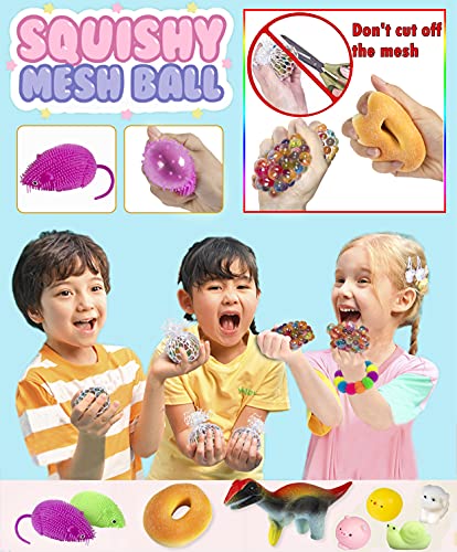 Gmajtars Bubble Fidget Sensory Toys Pack, Set de Fidget Juguetes Antiestrés Sensoriales Figwt Fillet Fifget Figet Figettoy Burbujas Toy Mochi Pelotas Box Regalos para Niños Adultos Navidad Cumpleaños