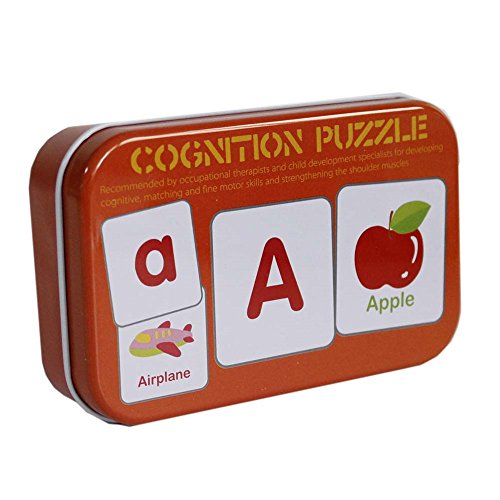 Gobus 56pcs Flash Cards cognition Puzzle Cartes Histoire Mots Forme Correspondant Puzzle Puzzle éducation précoce Carte Apprentissage Jouets dans Une boîte (Articles cognition)