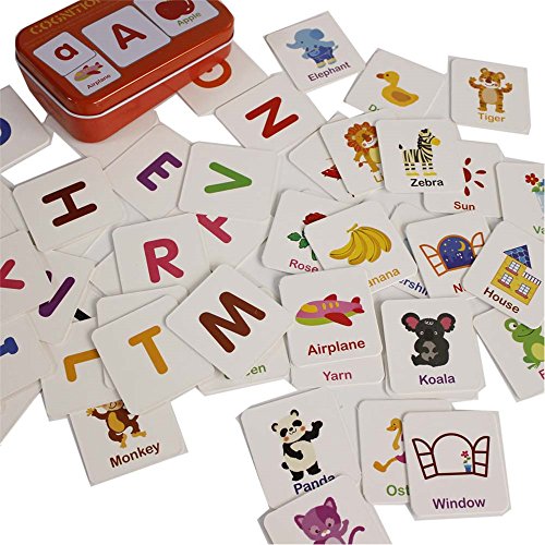 Gobus 56pcs Flash Cards cognition Puzzle Cartes Histoire Mots Forme Correspondant Puzzle Puzzle éducation précoce Carte Apprentissage Jouets dans Une boîte (Articles cognition)