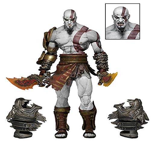 God of War Carácter Figura De Acción De Kratos Móvil Articulaciones Muñeca De Juguete Colección Animada Modelo Estatua Decoración del Hogar, Regalos De Los Niños -18cm A