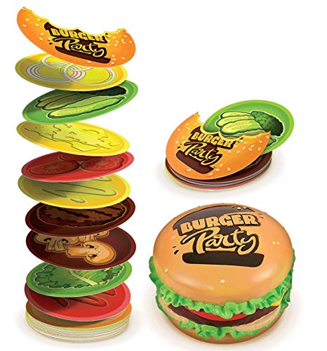 Goliath Games Burger Party - Juego Familiar para niños de 6 años, diseño Sencillo y rápido, Multicolor