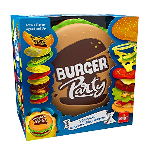 Goliath Games Burger Party - Juego Familiar para niños de 6 años, diseño Sencillo y rápido, Multicolor