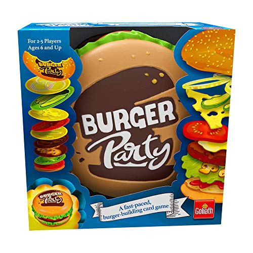 Goliath Games Burger Party - Juego Familiar para niños de 6 años, diseño Sencillo y rápido, Multicolor