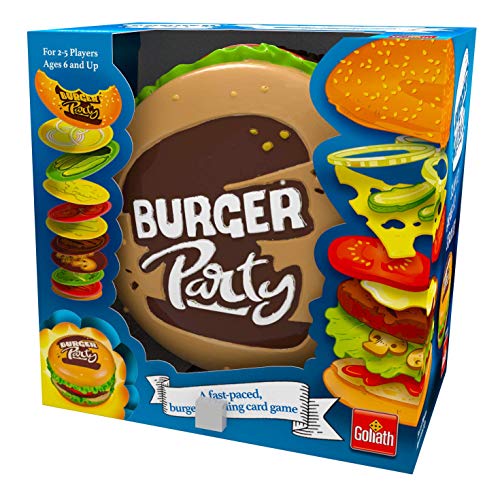 Goliath Games Burger Party - Juego Familiar para niños de 6 años, diseño Sencillo y rápido, Multicolor