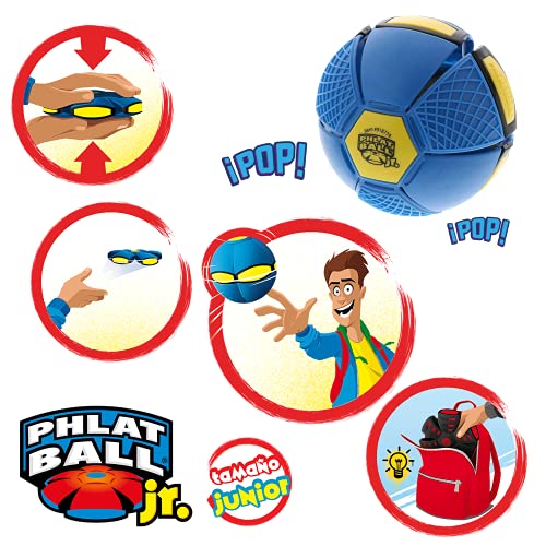 Goliath Phlat Ball Junior. Lánzalo como Disco y recógelo como Pelota ¡La versión pequeña, Multicolor