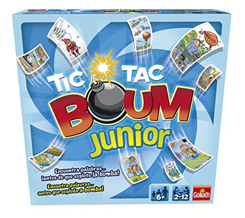 Goliath Tic TAC Boum Junior, Juego de Cartas, Encuentra la Palabra (70508), Color/Modelo Surtido + Sin Palabras Junior, Juego de Habilidad (70110)