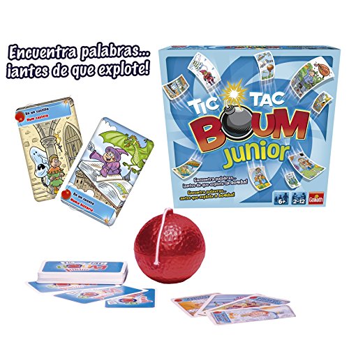 Goliath Tic TAC Boum Junior, Juego de Cartas, Encuentra la Palabra (70508), Color/Modelo Surtido + Sin Palabras Junior, Juego de Habilidad (70110)