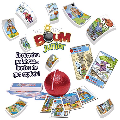 Goliath Tic TAC Boum Junior, Juego de Cartas, Encuentra la Palabra (70508), Color/Modelo Surtido + Sin Palabras Junior, Juego de Habilidad (70110)