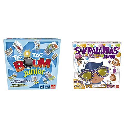 Goliath Tic TAC Boum Junior, Juego de Cartas, Encuentra la Palabra (70508), Color/Modelo Surtido + Sin Palabras Junior, Juego de Habilidad (70110)