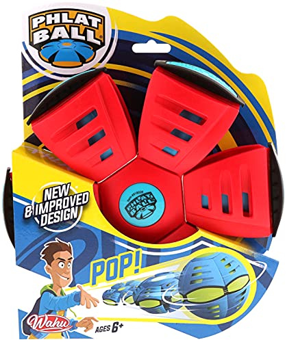 Goliath Toys- Phlat Ball Classic V5 Pelota y Volador 2 en 1, Color Rojo (918338)