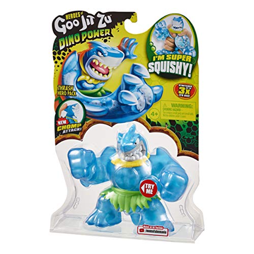 Goo Jit Zu - Figuras Heroes Potencia Dino superelásticas, Blandas y pegajosas 41089