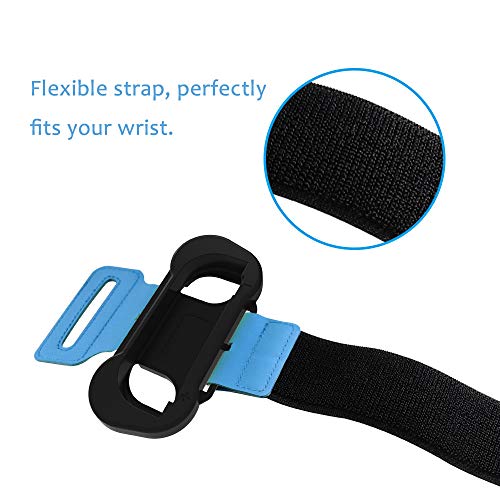 GoolRC 2 Piezas de Pulsera Compatible con para Joy-con Tira Ajustable para la muñeca con Cierre de Nylon Compatible con Just Dance