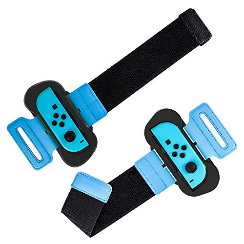 GoolRC 2 Piezas de Pulsera Compatible con para Joy-con Tira Ajustable para la muñeca con Cierre de Nylon Compatible con Just Dance