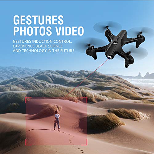 Goolsky RC Drone con cámara Dual Camera Drone 4k RC Quadcopter WiFi FPV Drone Drone Plegable Modo sin Cabeza Una tecla de Retorno Drone para Adultos con Bolsa portátil