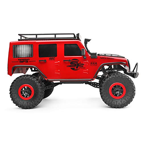 Goolsky WLtoys 104311 RC Coche 2.4G 1/10 4WD Jeep Coche SUV Motor Cepillado Control Remoto Off-Road Crawler Coche