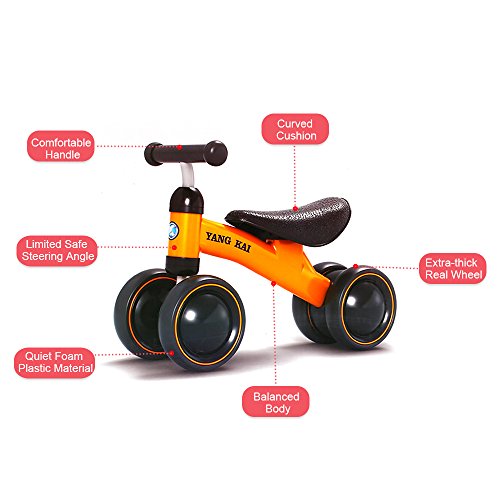 Goolsky Yang Kai Q1 + Baby Balance Bicicleta Aprender a Caminar sin Pedal de Montar a Caballo de Juguete