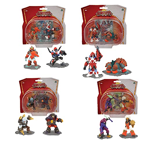 Gormiti - Mini Figuras 5 cm, blíster 2 Piezas, Serie 3, Alfa Ikalos E Alfa Lord Helios, Surtido 8, para niños a Partir de 4 años, Giochi Preziosi GRA35300