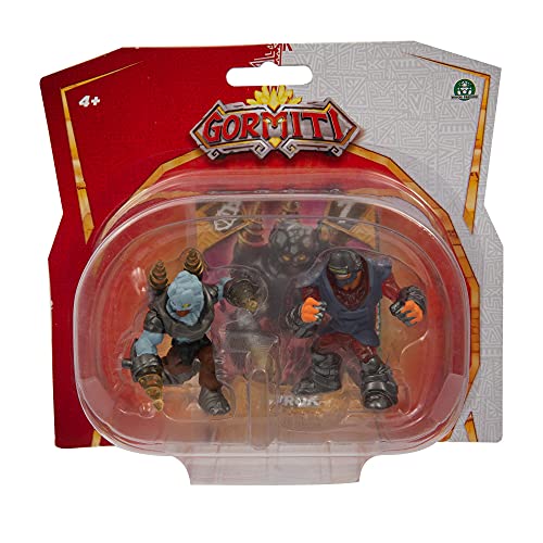 Gormiti - Mini Figuras de 5 cm, blíster de 2 Piezas, Serie 3, Alfa Hirok E Alfa Vulkan, Surtido 8, para niños a Partir de 4 años, Juegos Preziosi GRA35100