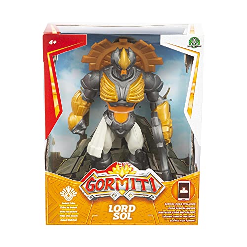 Gormiti - Personajes en versión Gigante Articulados 25 cm, Lord Sol, Serie 3, Potentes Lord, para niños a partir de 4 años, Giochi Preziosi GRA41200