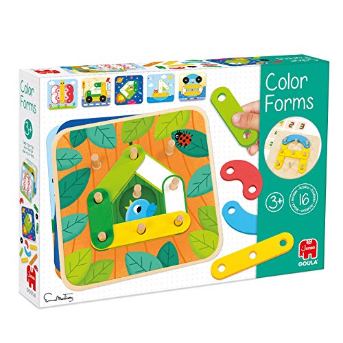 Goula - Colors & shapes - Juguete preescolar educativo para aprender las distintas formas, colores, números y letras para niños a partir de 3 años