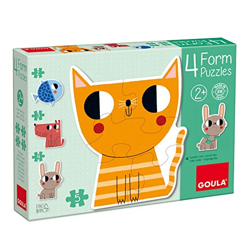 Goula- Form Conjunto de Puzzles Progresivos, Multicolor (53174)