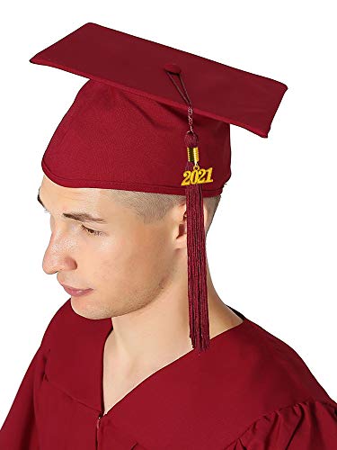 GraduationMall Birrete Graduacion Adulto 2021 Gorro de Graduacion Sombrero de Graduación Fiesta Universidad Escuela Secundaria